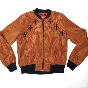 TRAC Bronze Copper sheen bomber jacket